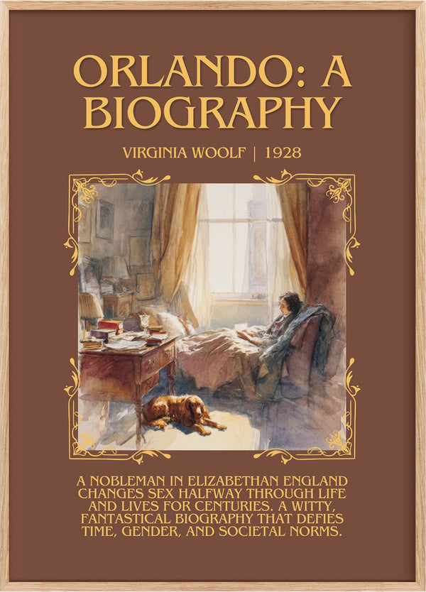 Orlando: A Biography Minimalist Book Poster by Virginia Woolf