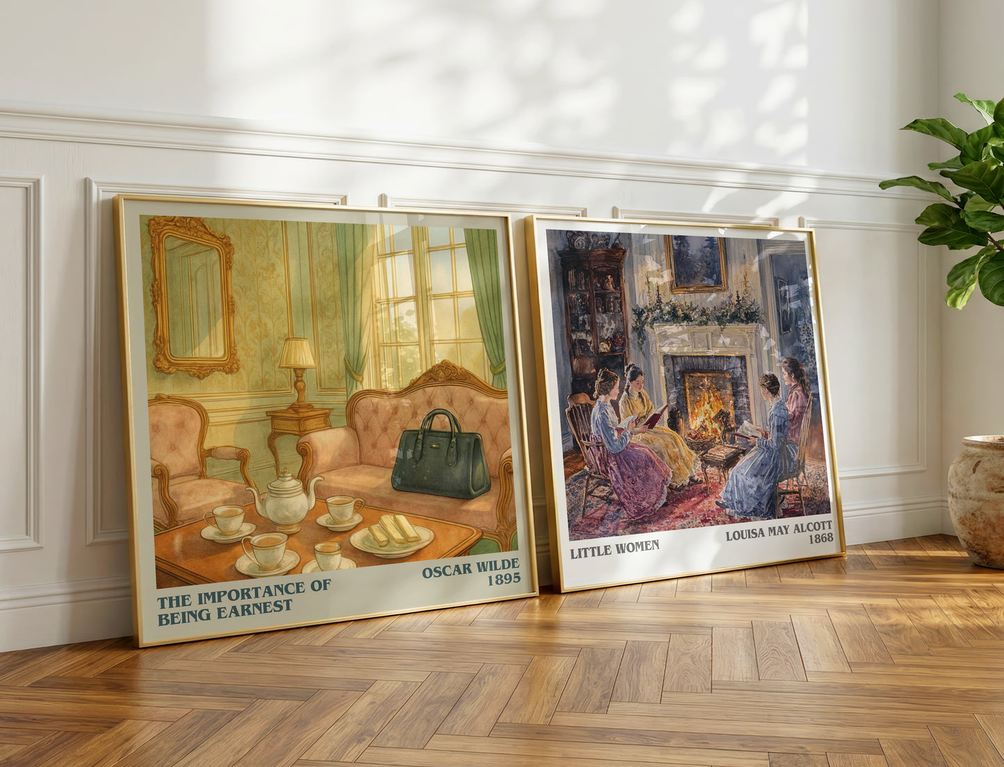 The Importance Of Being Earnest literary print on bookshelf – Oscar Wilde fan gift
