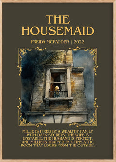 The Housemaid Minimalist Book Poster by Freida McFadden