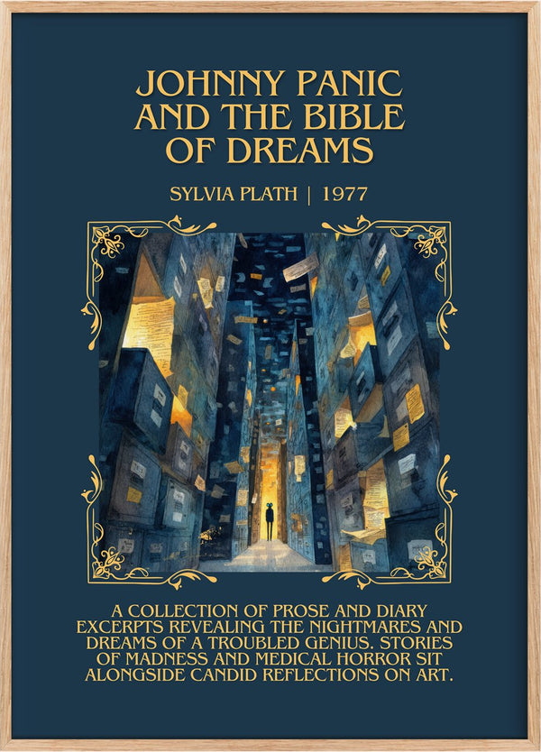 Johnny Panic And The Bible Of Dreams Minimalist Book Poster by Sylvia Plath