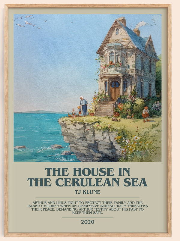 The House in the Cerulean Sea bookish book poster by TJ Klune – framed literary art print