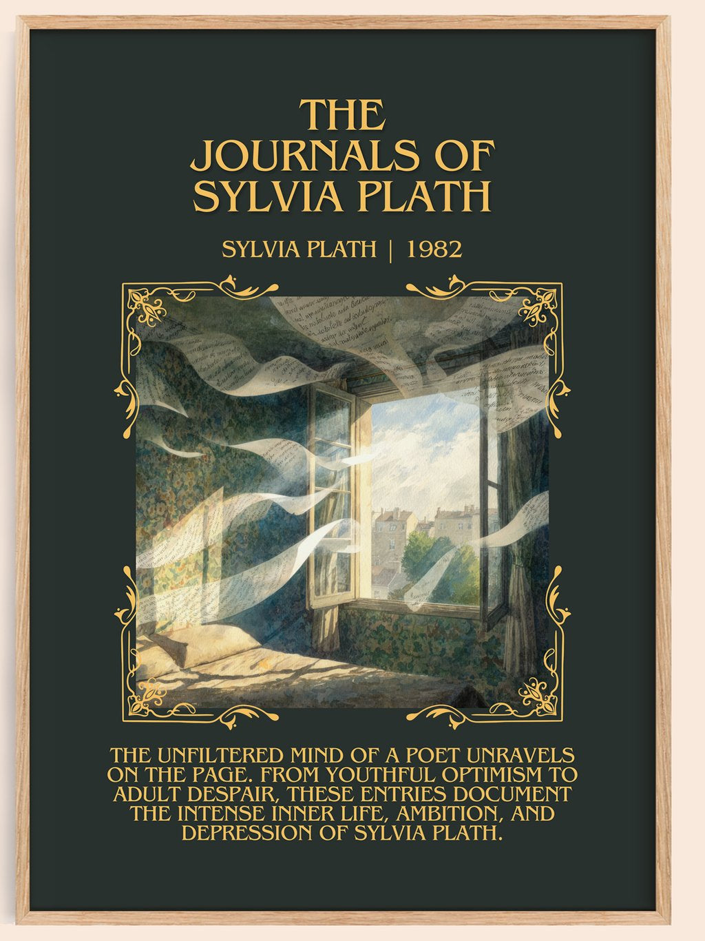 The Journals Of Sylvia Plath Minimalist Book Poster by Sylvia Plath – book poster