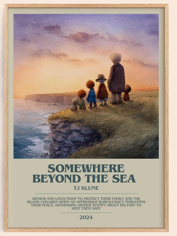 Somewhere Beyond the Sea bookish book poster by TJ Klune – framed literary art print