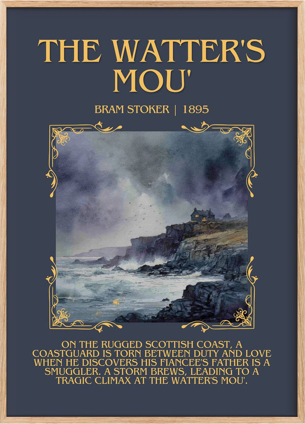 The Watter's Mou' Minimalist Book Poster by Bram Stoker