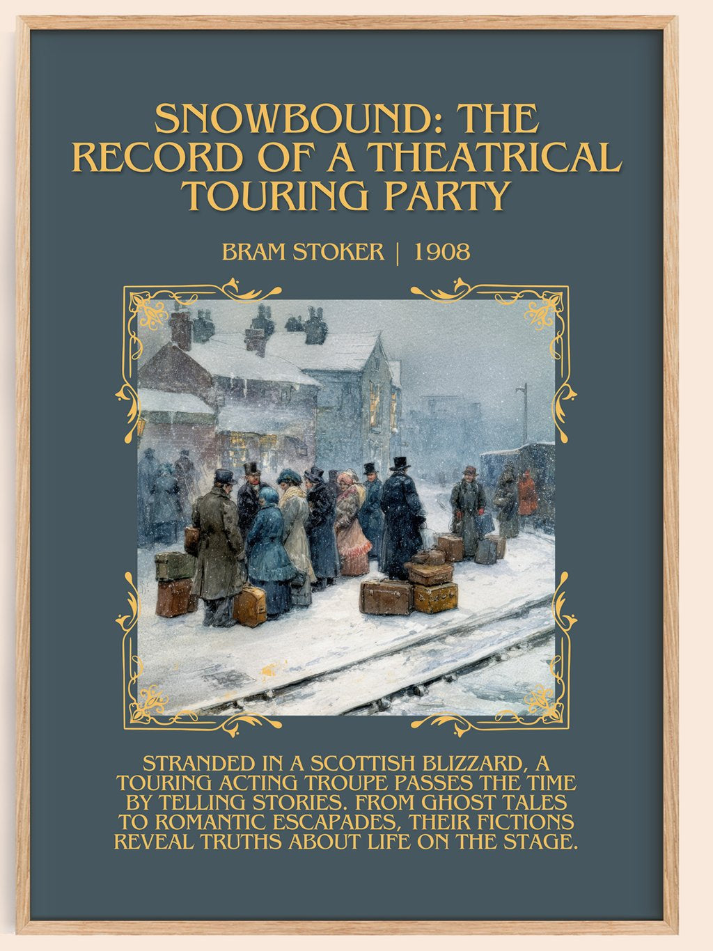 Snowbound: The Record Of A Theatrical Touring Party Minimalist Book – book poster