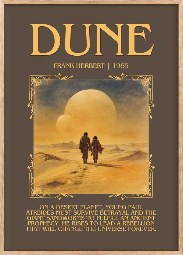 Dune Minimalist Book Poster by Frank Herbert