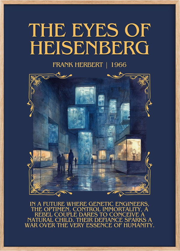 The Eyes Of Heisenberg Minimalist Book Poster by Frank Herbert
