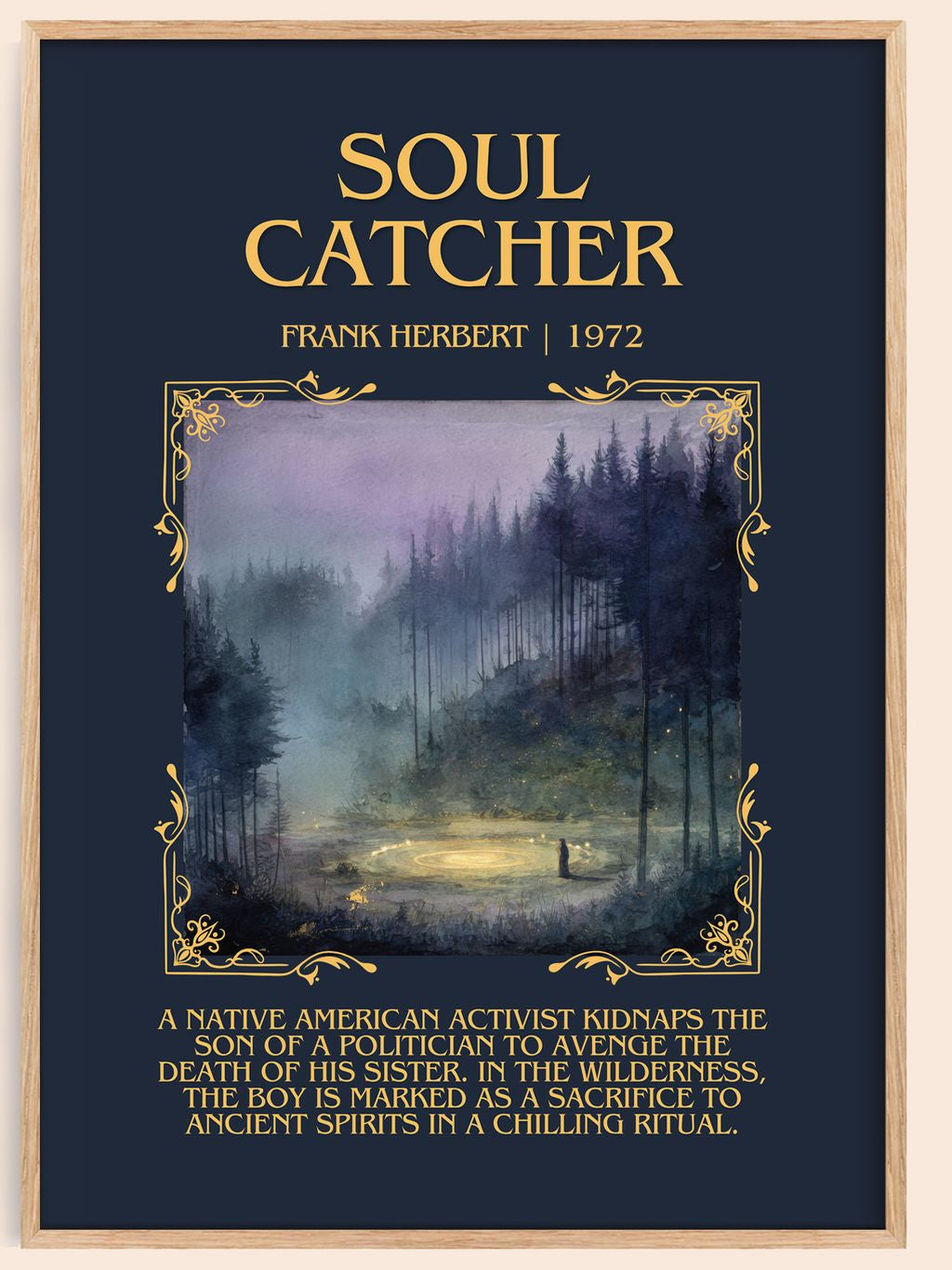 Soul Catcher Minimalist Book Poster by Frank Herbert – book poster