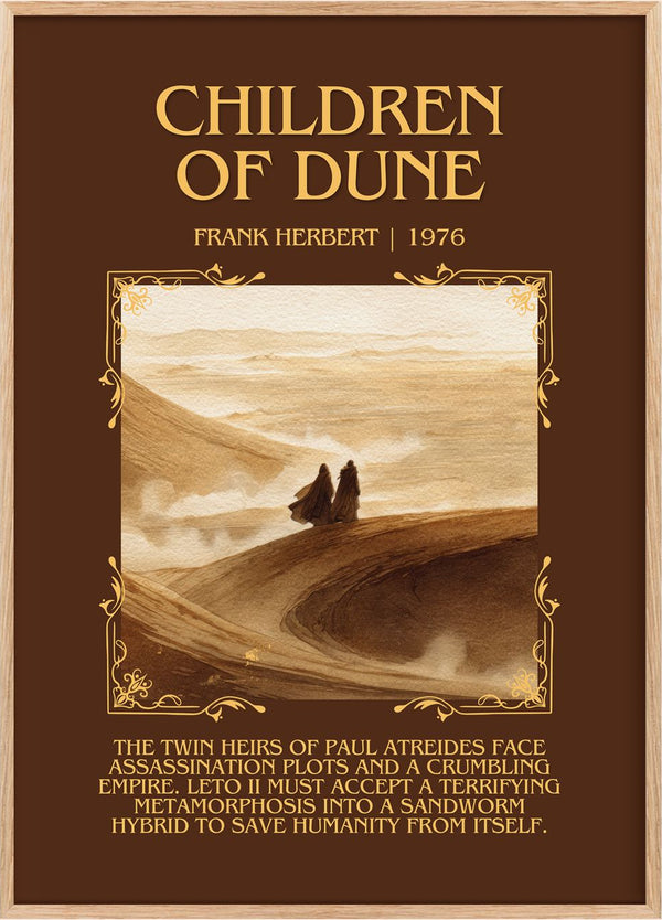 Children Of Dune Minimalist Book Poster by Frank Herbert