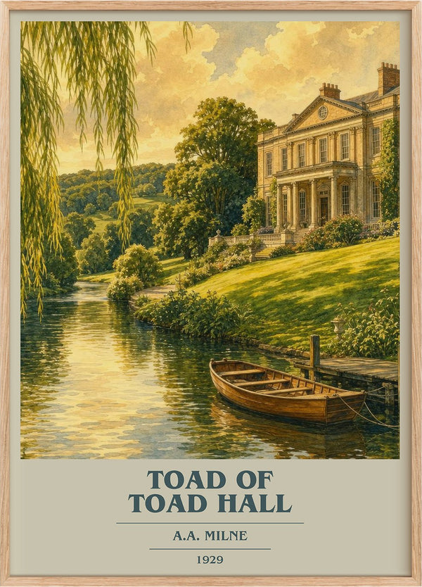 Toad Of Toad Hall Book Cover Poster by A.A. Milne