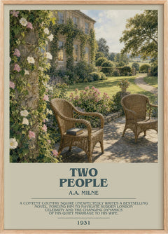 Two People Bookish Wall Art by A.A. Milne