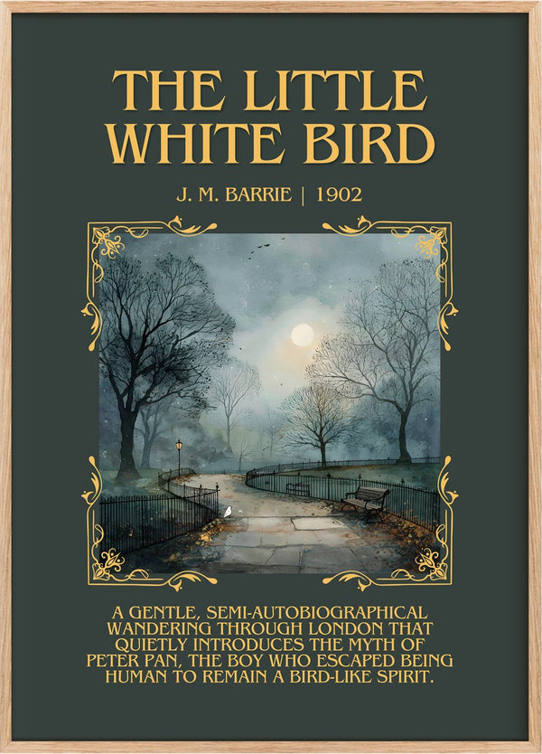 The Little White Bird Minimalist Book Poster by J. M. Barrie