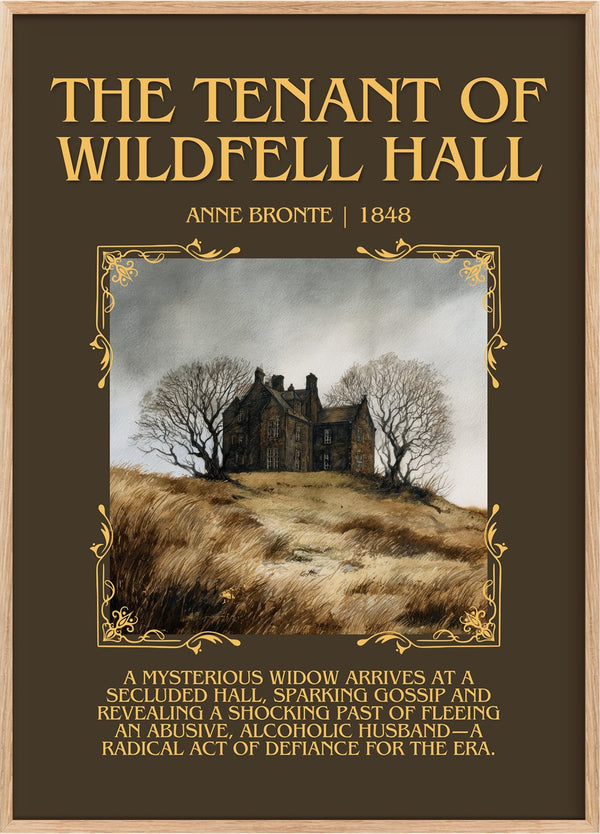 The Tenant Of Wildfell Hall Minimalist Book Poster by Anne Brontë