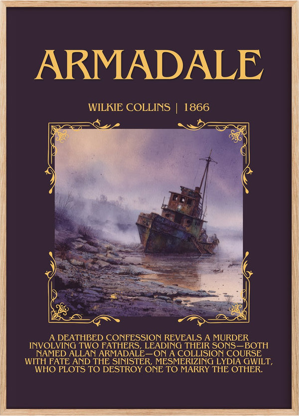 Armadale Minimalist Book Poster by Wilkie Collins