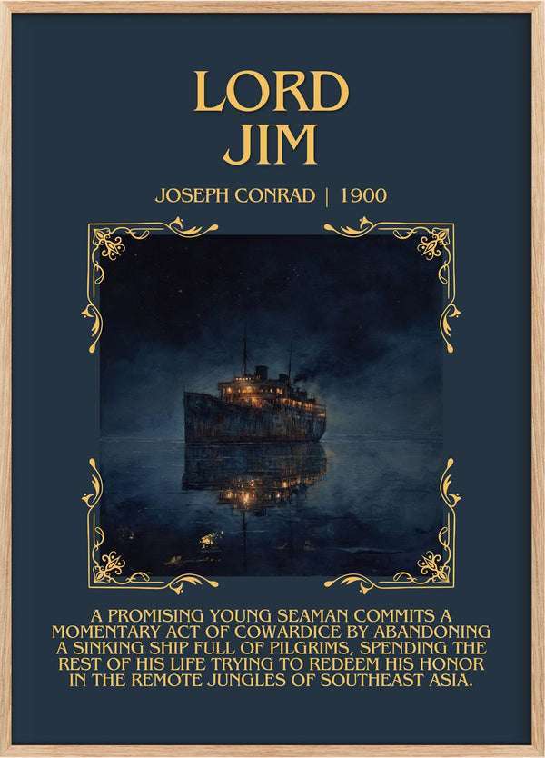 Lord Jim Minimalist Book Poster by Joseph Conrad