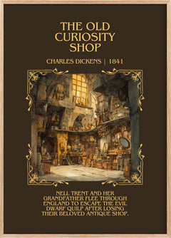 The Old Curiosity Shop Minimalist Book Poster by Charles Dickens