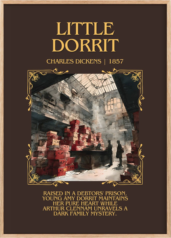 Little Dorrit Minimalist Book Poster by Charles Dickens