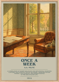 Once A Week Bookish Wall Art by A.A. Milne