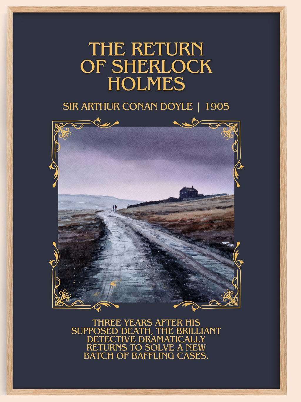 Return Of Sherlock Holmes Minimalist Book Poster by S. Doyle – book poster