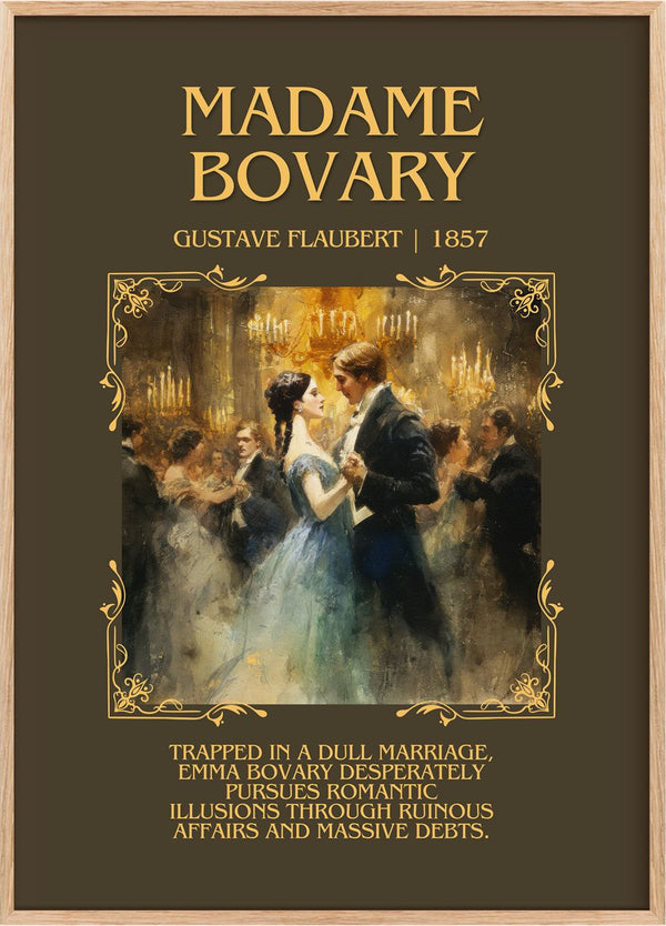 Madame Bovary Minimalist Book Poster by Gustave Flaubert