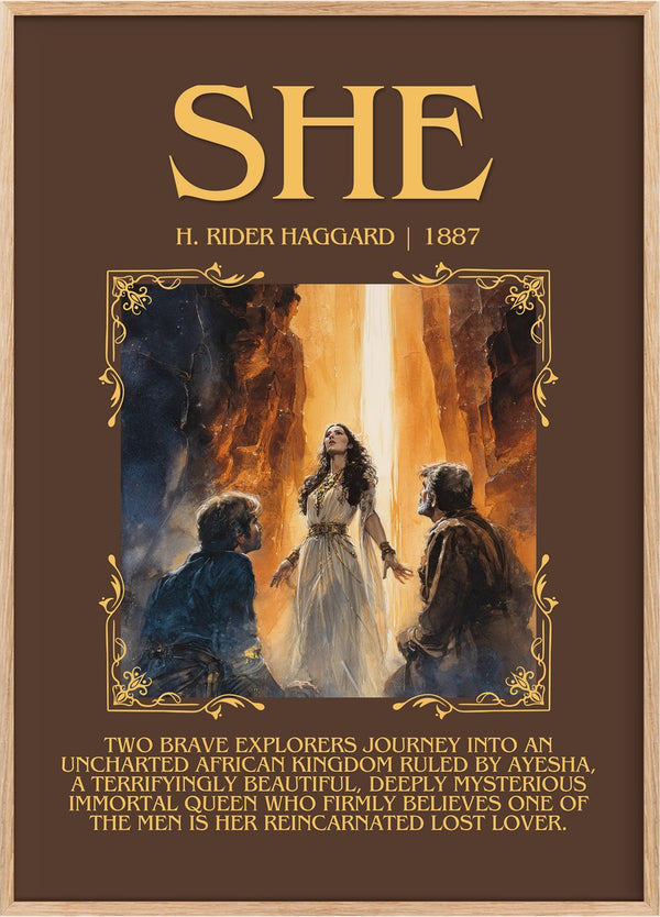 She Minimalist Book Poster by H. Rider Haggard