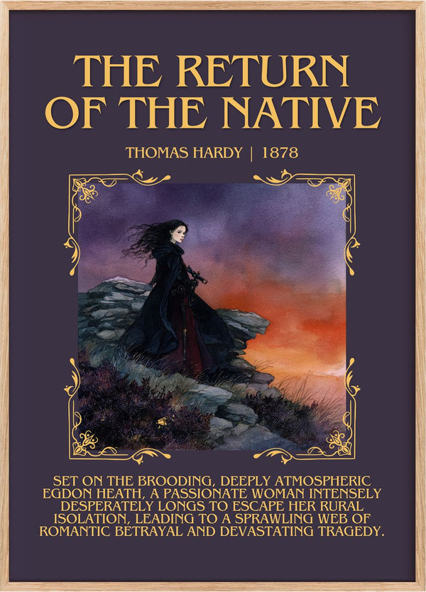 The Return Of The Native Minimalist Book Poster by Thomas Hardy