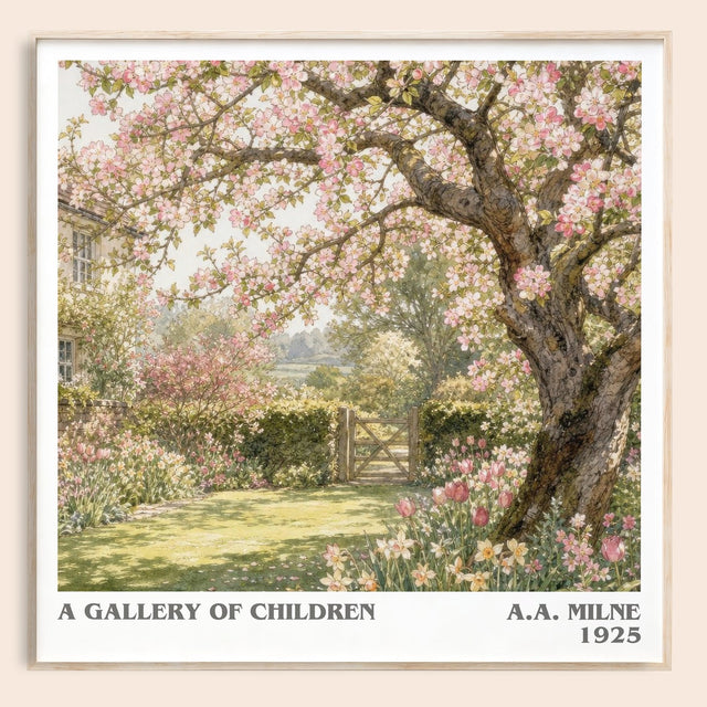 A Gallery Of Children Literary Art Print by A.A. Milne
