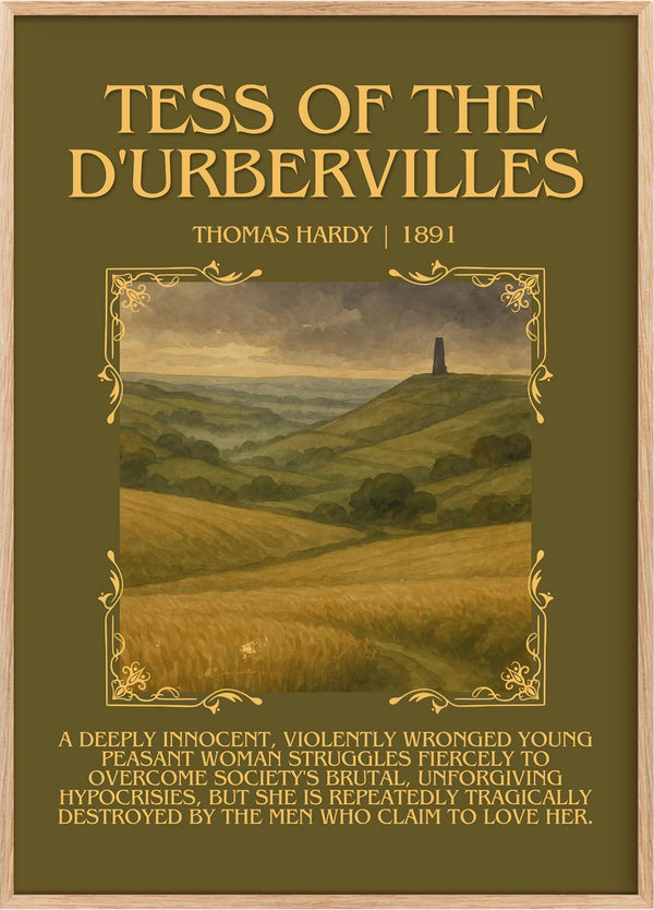 Tess Of The D'Urbervilles Minimalist Book Poster by Thomas Hardy