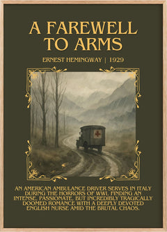 A Farewell To Arms Minimalist Book Poster by Ernest Hemingway