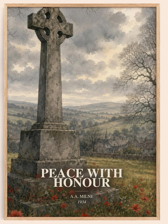 Peace With Honour Book Watercolour Illustration by A.A. Milne
