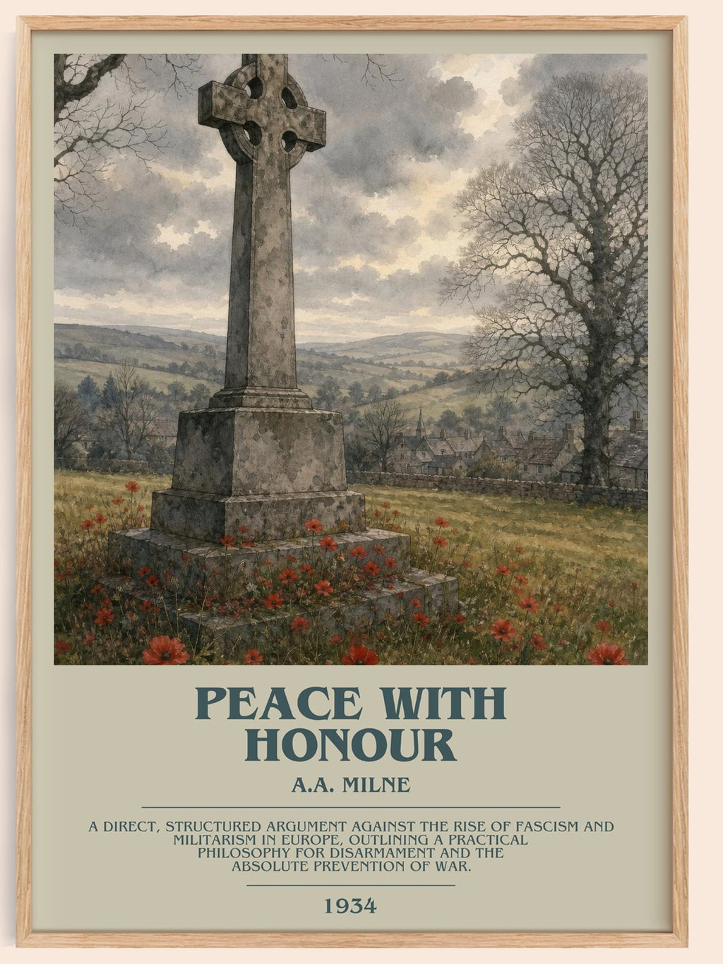 Peace With Honour Bookish Wall Art by A.A. Milne