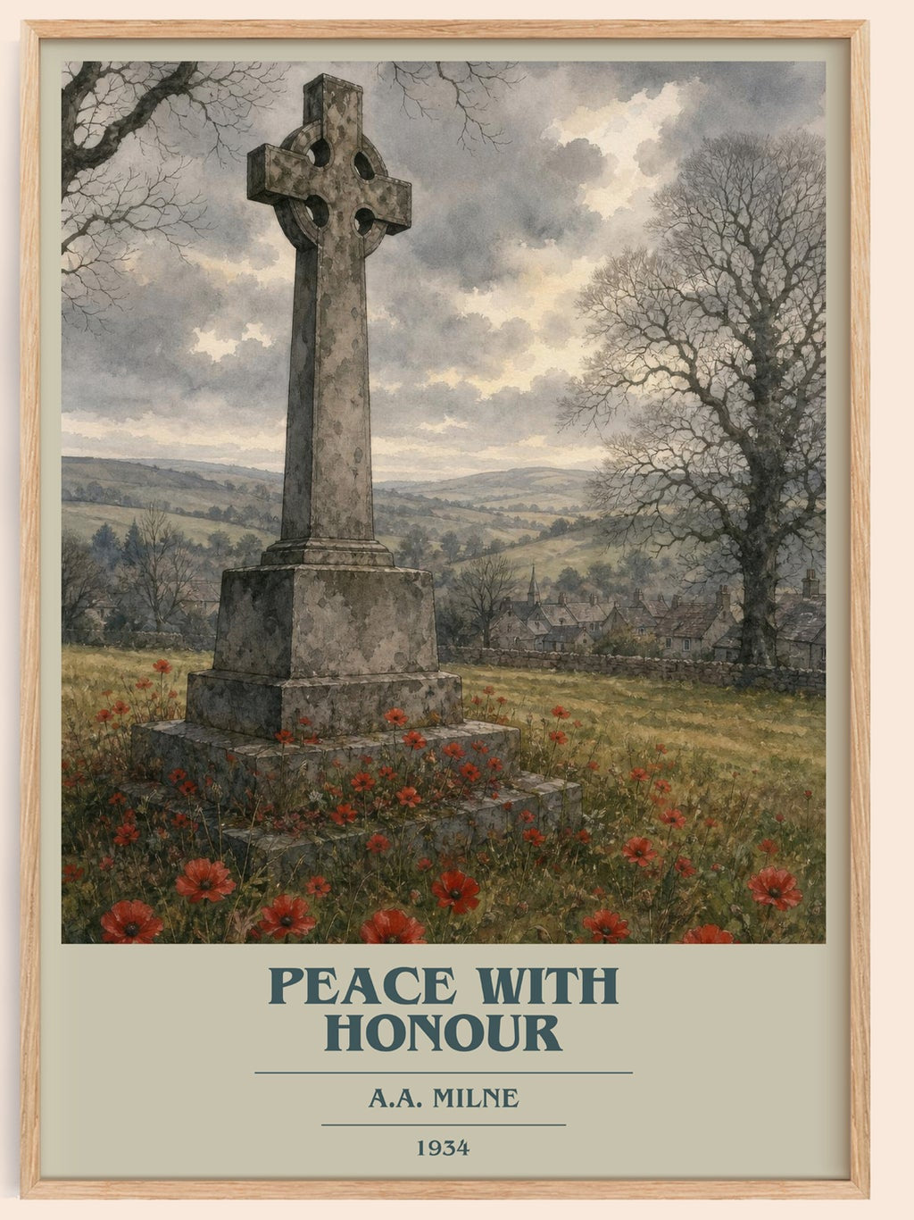 Peace With Honour Book Cover Poster by A.A. Milne