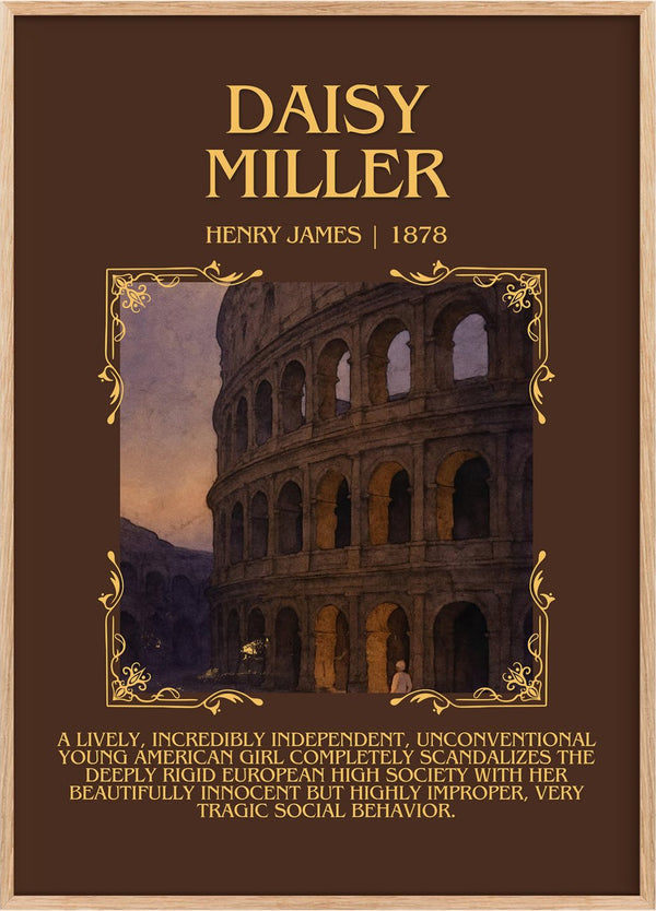 Daisy Miller Minimalist Book Poster by Henry James