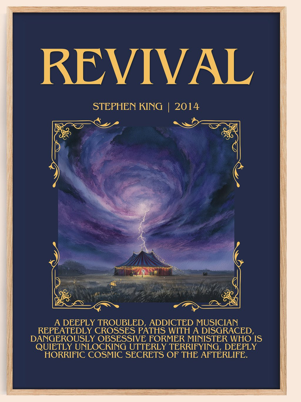Revival Minimalist Book Poster by Stephen King – book poster