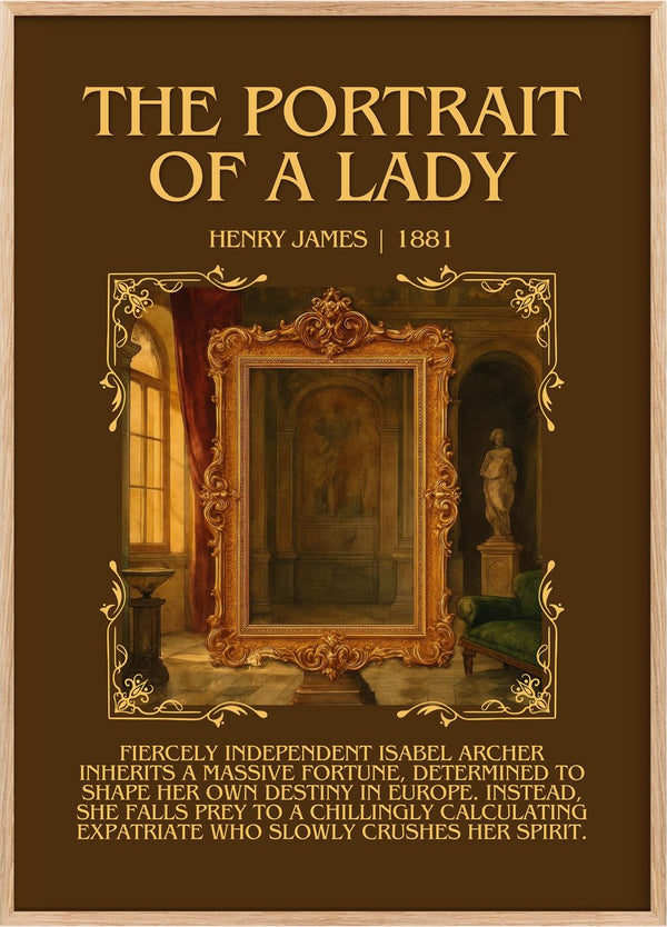 The Portrait Of A Lady Minimalist Book Poster by Henry James