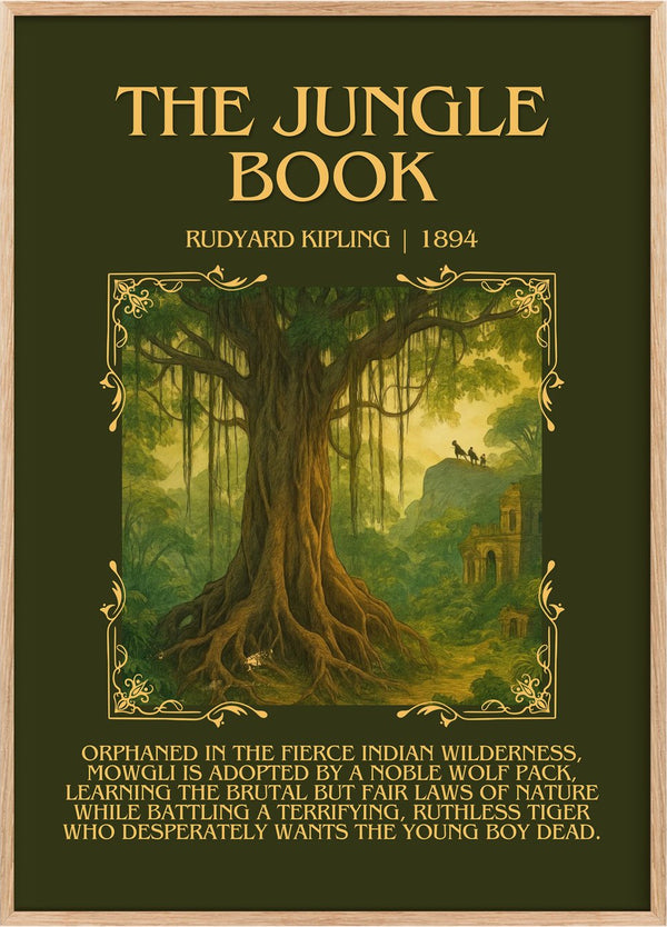 The Jungle Book Minimalist Book Poster by Rudyard Kipling
