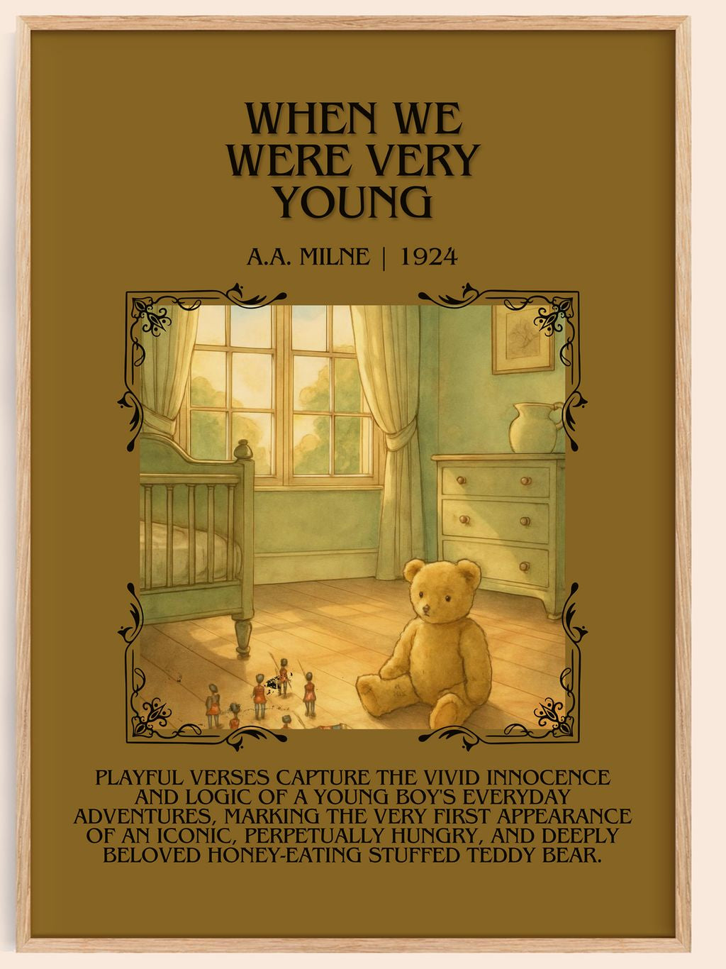When We Were Very Young Minimalist Book Poster by A.A. Milne – book poster