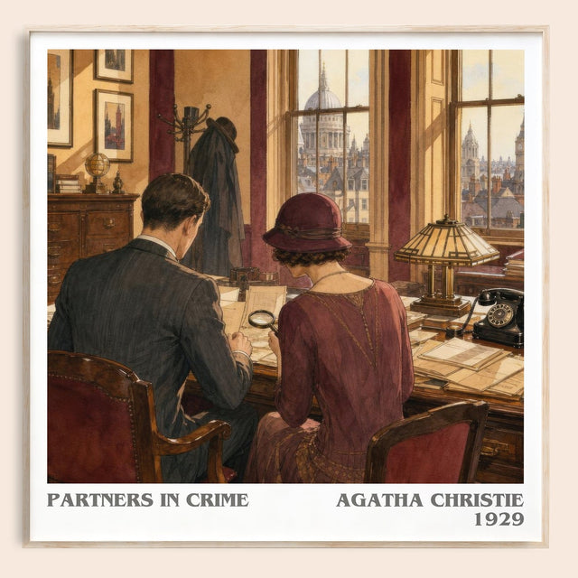 Partners In Crime Literary Art Print by Agatha Christie