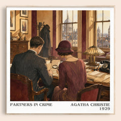 Partners In Crime Literary Art Print by Agatha Christie