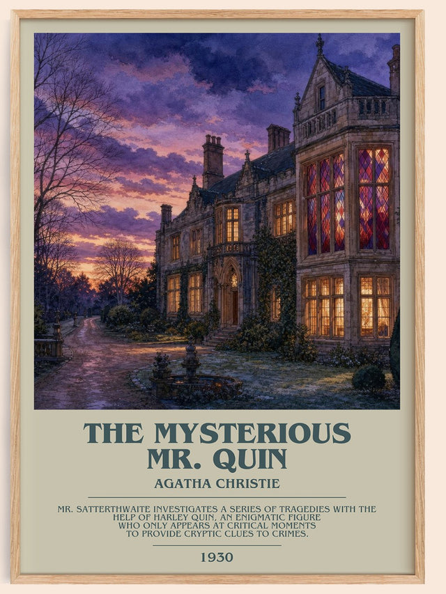 The Mysterious Mr. Quin Bookish Wall Art by Agatha Christie