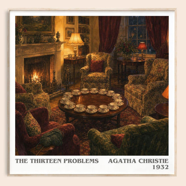 The Thirteen Problems Literary Art Print by Agatha Christie