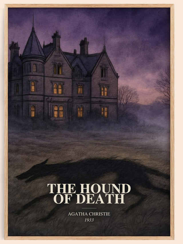 The Hound Of Death Book Watercolour Illustration by Agatha Christie