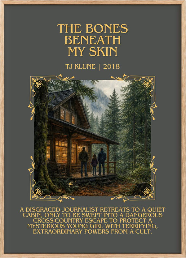 The Bones Beneath My Skin Minimalist Book Poster by Tj Klune