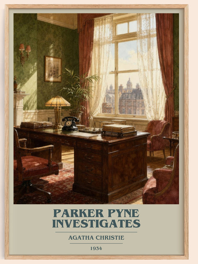 Parker Pyne Investigates Book Cover Poster by Agatha Christie