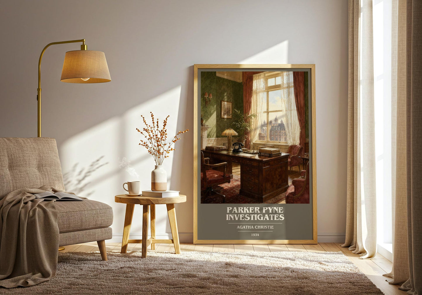 Parker Pyne Investigates Book Cover Poster by Agatha Christie