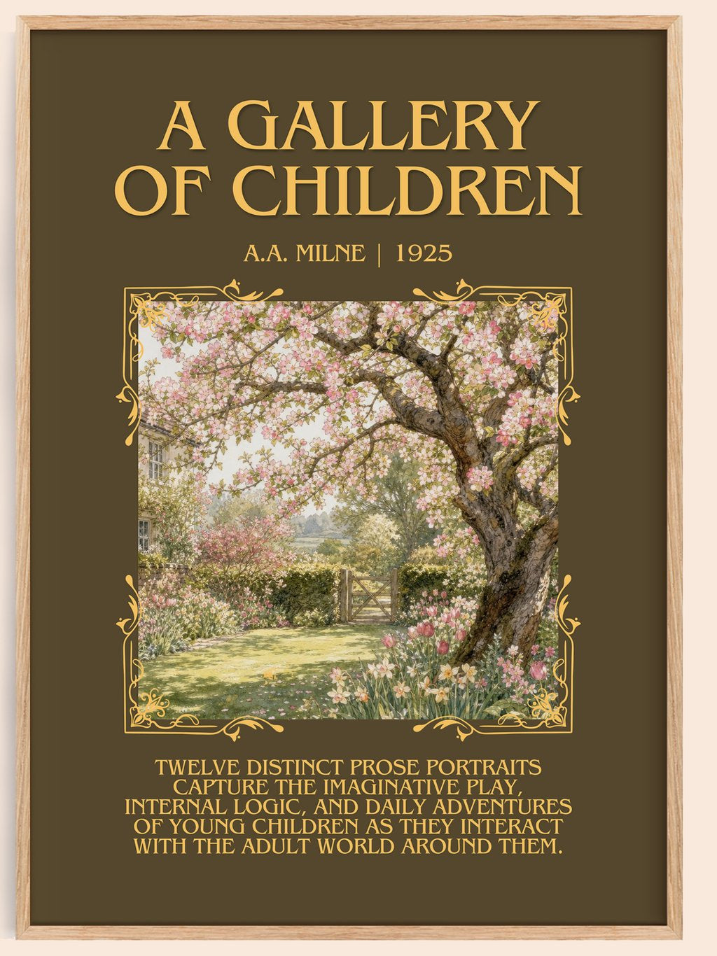 A Gallery Of Children Minimalist Book Poster by A.A. Milne – book poster
