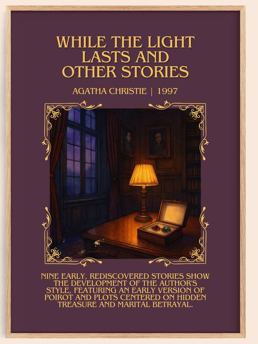 While The Light Lasts And Other Stories Minimalist Book Poster – book poster