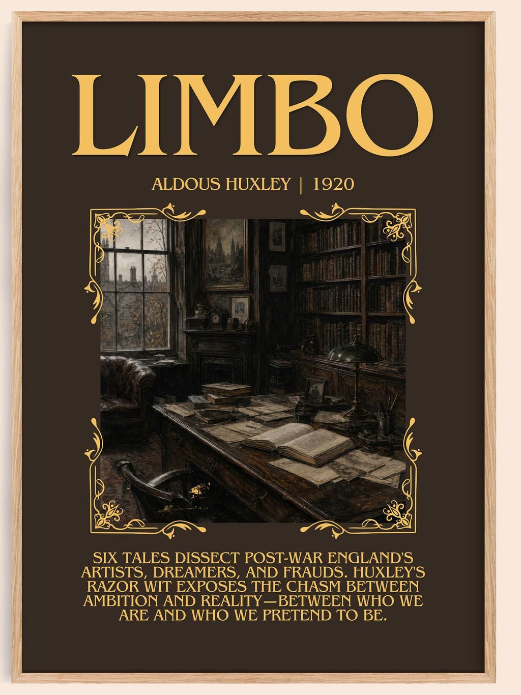 Limbo Minimalist Book Poster by Aldous Huxley – book poster