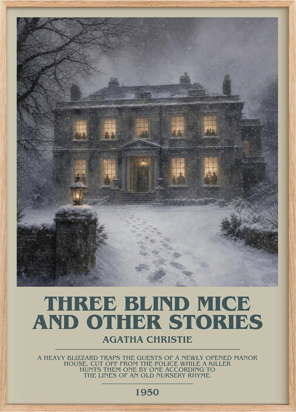 Three Blind Mice And Other Stories Bookish Wall Art by Agatha Christie