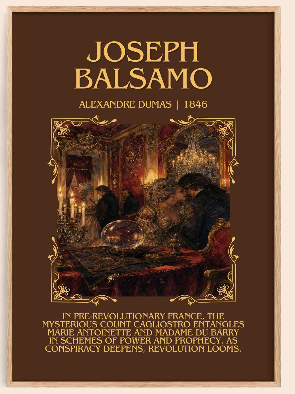 Joseph Balsamo Minimalist Book Poster by Alexandre Dumas – book poster